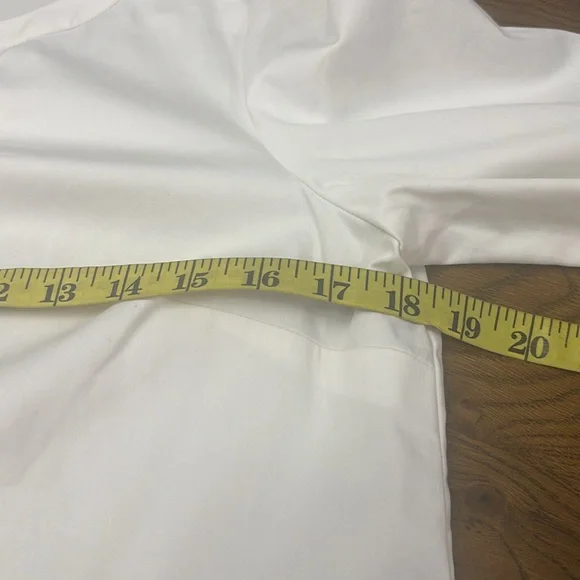 HALSTON Bell Sleeve White Top - Picture 7 of 10